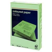 a4 250 sheets coloured paper card 160gsm intensive green ream wrapped