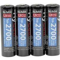 aa battery rechargeable nimh hycell hr06 2400 mah 12 v 4 pcs