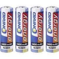 AA battery (rechargeable) NiMH Conrad energy HR06 2400 mAh 1.2 V 4 pc(s)