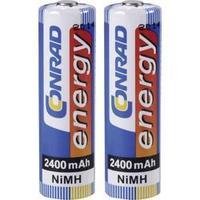 AA battery (rechargeable) NiMH Conrad energy HR06 2400 mAh 1.2 V 2 pc(s)
