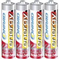 AAA battery (rechargeable) NiZn Conrad energy NiZn Micro-Akku 550 mAh 1.6 V 4 pc(s)