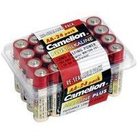 aa battery alkali manganese camelion lr06 15 v 24 pcs