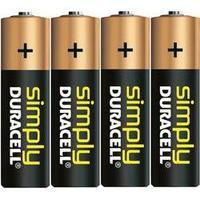 aa battery alkali manganese duracell simply lr06 15 v 4 pcs