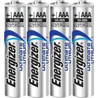 AAA battery Lithium Energizer Ultimate LR03 1250 mAh 1.5 V 4 pc(s)