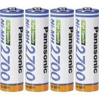 aa battery rechargeable nimh panasonic panasonic aa 2700 mah 12 v 4 pc ...