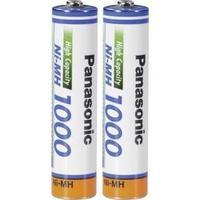 AAA battery (rechargeable) NiMH Panasonic Panasonic AAA 1000 mAh 1.2 V 2 pc(s)