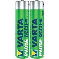 AAA battery (rechargeable) NiMH Varta T398 800 mAh 1.2 V 2 pc(s)