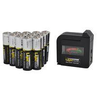 aa batteries bulk pack 14 tester