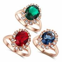 aaa zircon fine statement ring for wedding party