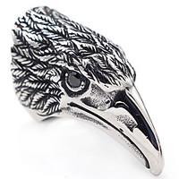 AAA Cubic Zirconia Animal Design Statement Jewelry Classic Stainless Steel Ring Bird Jewelry For Halloween Gift Christmas Gifts