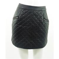 AA&ZZ Black Quilted Mini Skirt Size Small