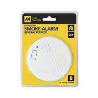 AA Photoelectric Smoke Alarm Safety Detector Battery Operated