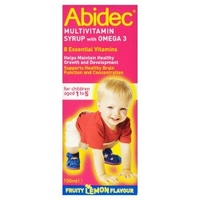 Abidec Multivitamin Syrup with Omega 3 for Children Aged 1 to 5 150ml