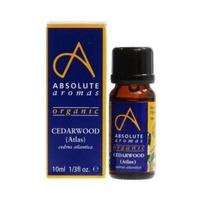 Absolute Aromas Organic Cedarwood Atlas Oil 10ml (1 x 10ml)