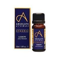 Absolute Aromas Organic Lemon Oil 10ml (1 x 10ml)