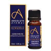 Absolute Aromas Organic Geranium Egyptian Essential Oil