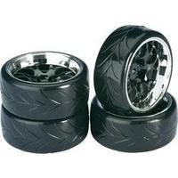 absima 110 road version wheels drifter a honeycomb black chrome 4 pcs