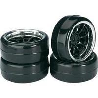 Absima 1:10 Road version Wheels Drifter B 9-spoke Black-chrome 4 pc(s)