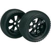 Absima 1:8 Truggy Wheels Dirty 6-spoke Black 2 pc(s)