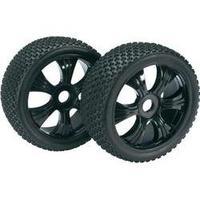 Absima 1:8 Buggy Wheels 3-Pin 6-spoke Black 2 pc(s)