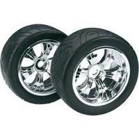 Absima 1:8 Truggy Wheels Street 6-spoke Chrome 2 pc(s)