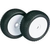 absima 18 buggy wheels block tread disk white 1 pair