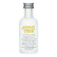 Absolut Citron Vodka Miniature