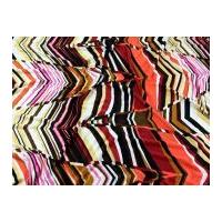 Abstract Print Stretch Jersey Dress Fabric Multicoloured