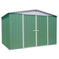 absco regent pale eucalyptus metal shed