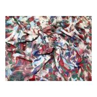Abstract Print Georgette Dress Fabric Multicoloured