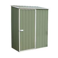 absco space super saver pale eucalyptus metal shed installation