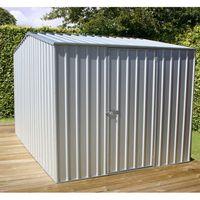 Absco 7.5ft x 9.10ft (2.26m x 3m) Premier Zincalume Metal Shed with Free Anchor Kit