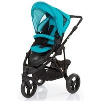 abc design cobra black frame 2in1 pushchair coral