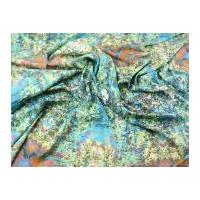 Abstract Print Microfibre Dress Fabric