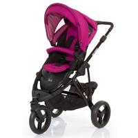 abc design cobra black frame 2in1 pushchair grape