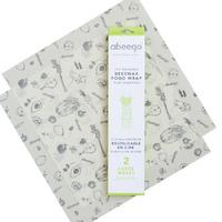 Abeego Large Pack Food Wraps - 2 Flats