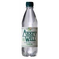 Abbey Well 500ml Sparkling Natural Mineral Water Bottle Plastic 24