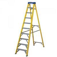 Abru Fibreglass Swingback Step Ladder 10 Tread Yellow 71610