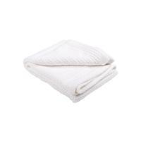 Abeille Pure Cotton Cellular Blanket in White