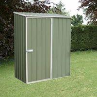 Absco Space Saver Pale Eucalyptus Metal Shed 1.52 x 0.78m