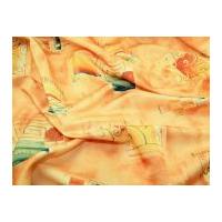 Abstract Blocks Print Polyester Fabric