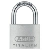 abus titalium 64ti series open shackle padlock