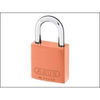 abus 7240 40mm aluminium padlock orange keyed tt02767