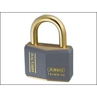 Abus T84MB/40 40mm Grey Safety First Rustproof Padlock