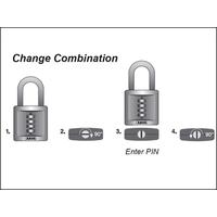 abus 15840 40mm combination padlock 3 digit die cast body carded