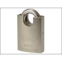 abus 90rk50 titalium padlock close stainless steel shackle carded