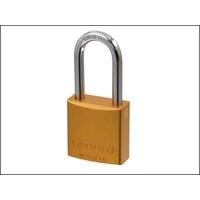 Abus 72/40 HB40 Aluminium Padlock 40mm Long Shackle Orange Keyed TT02767