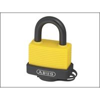 abus 70al45 45mm aluminium padlock yellow keyed 6401