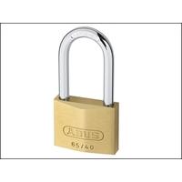 Abus 65/40HB40 40mm Brass Padlock 40mm Long Shackle Carded