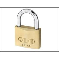 abus 6550 50mm brass padlock twin pack carded